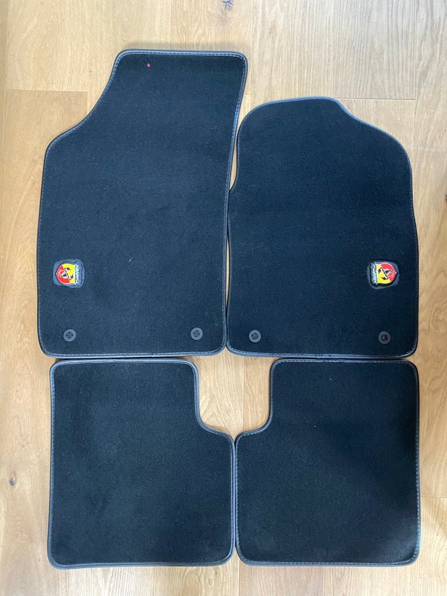 Abarth car mats top